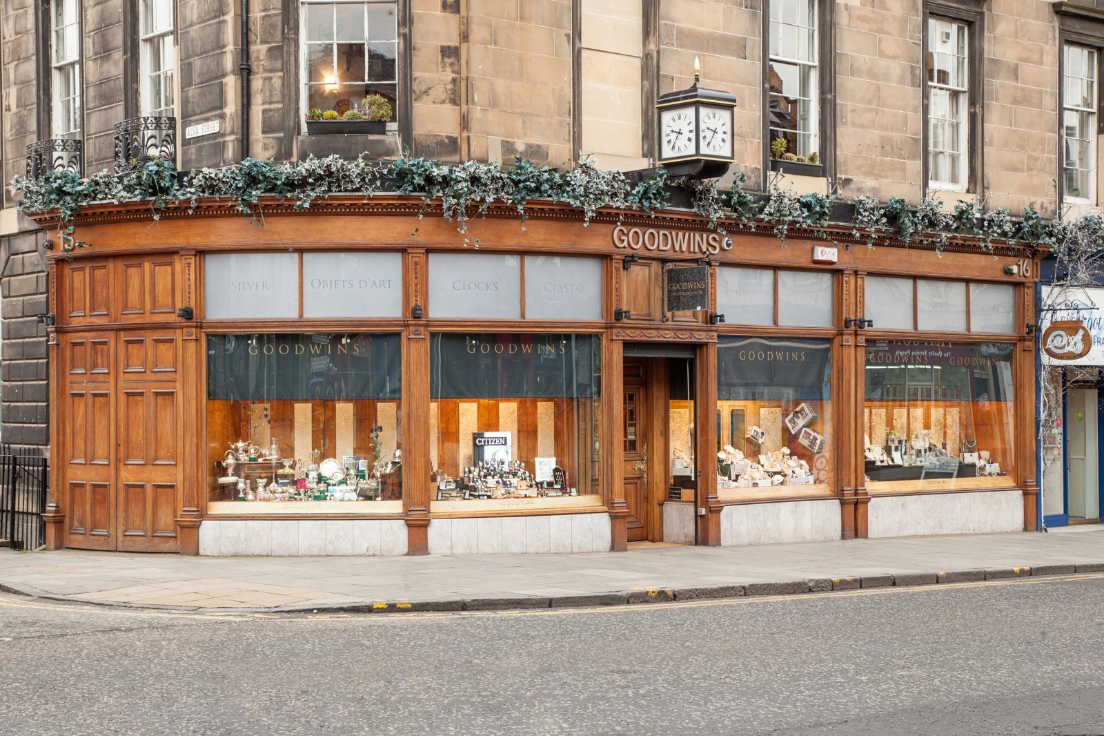 Goodwins Queensferry Street showroom image from its official website